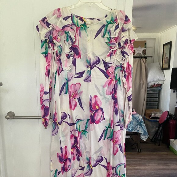 Vintage Hawaiian Mumu Aloha Maxi Dress by Roseline Petrus S/M - Picture 1 of 5